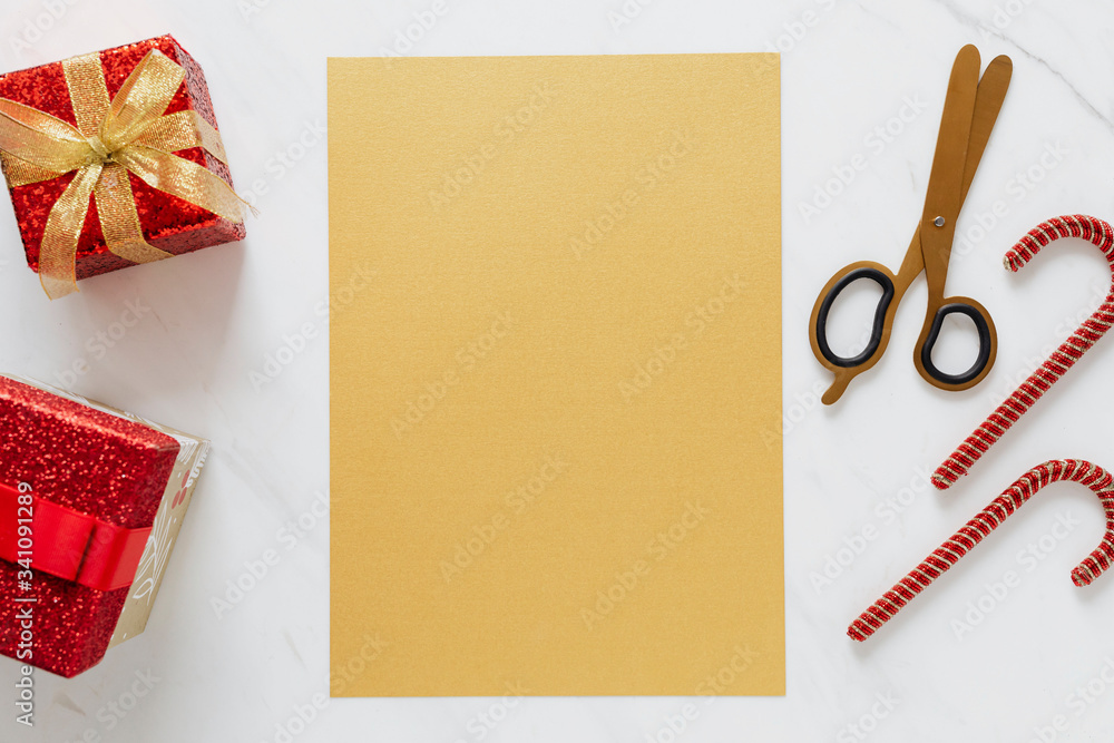 Christmas card mockup psd