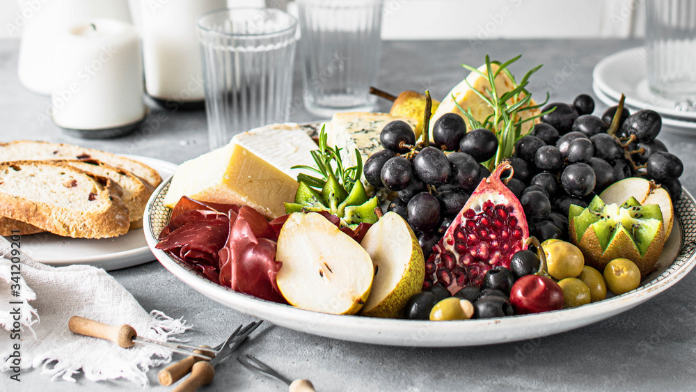 Large cheese platter