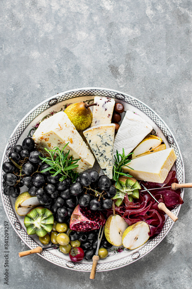 Large cheese platter