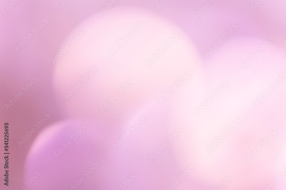 Abstract blurred pink bokeh lights background