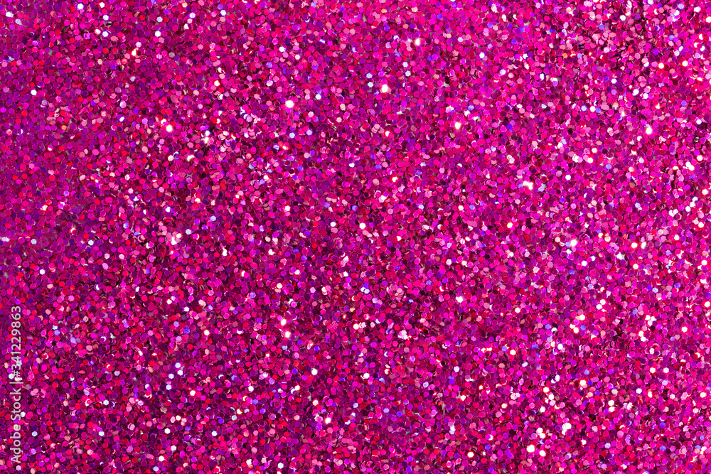 Shiny pink glitter textured background