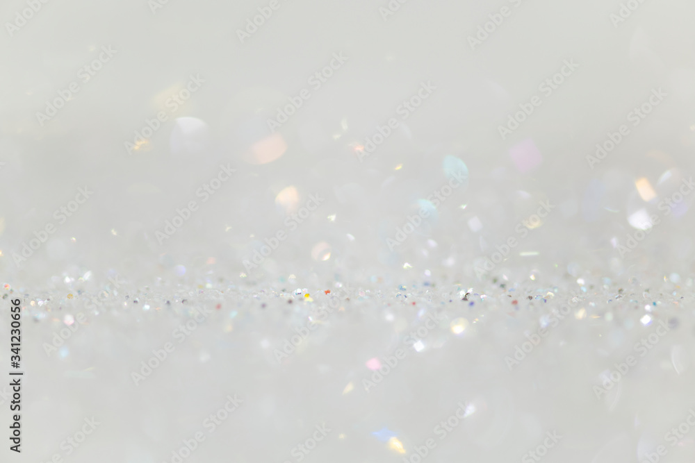 Shiny white glitter textured background