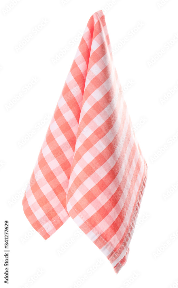 Clean napkin on white background