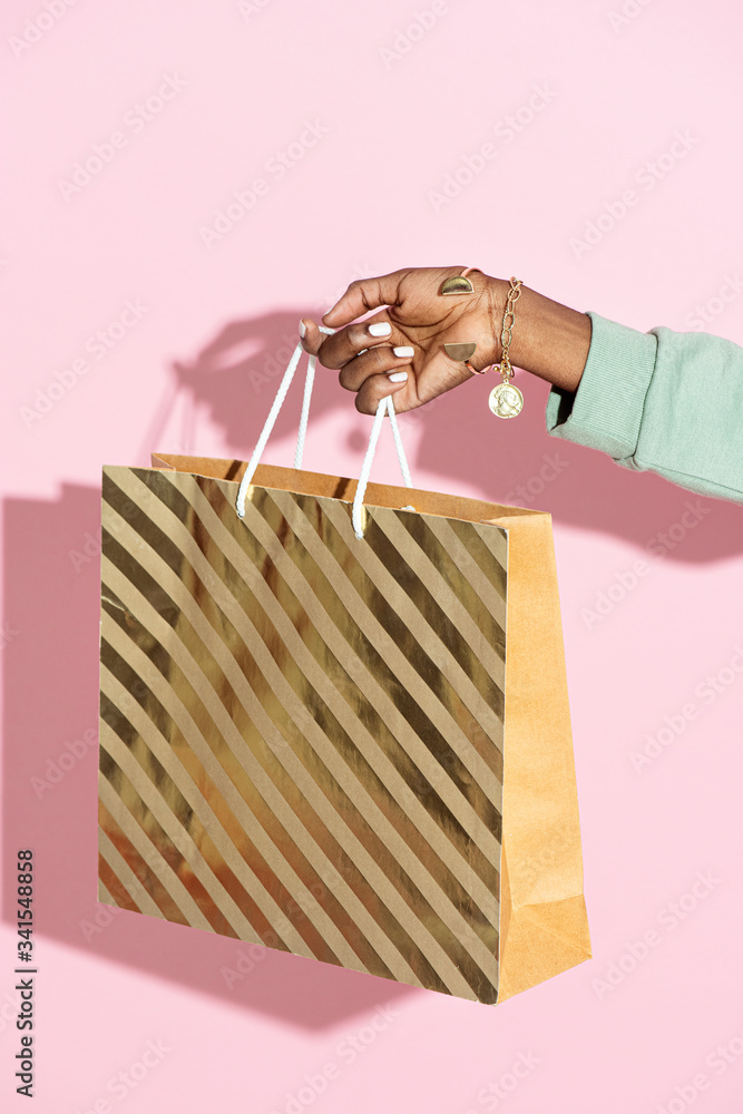 Woman holding a shopping bag