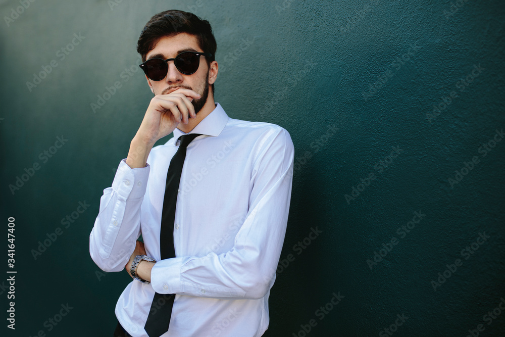 Smartly dressed young businessman