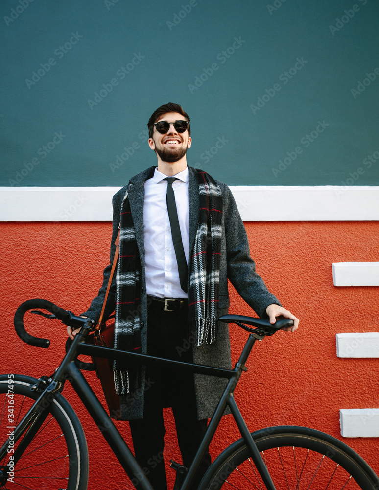 Man on his way to work