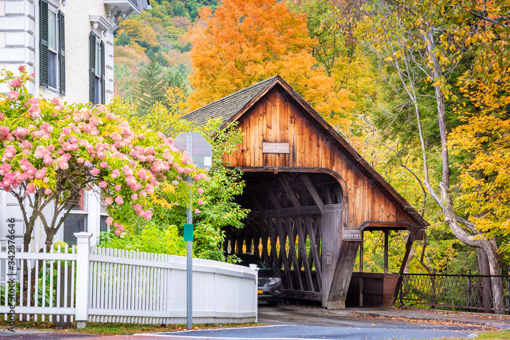 Woodstock, Vermont Middle Covered Bridge