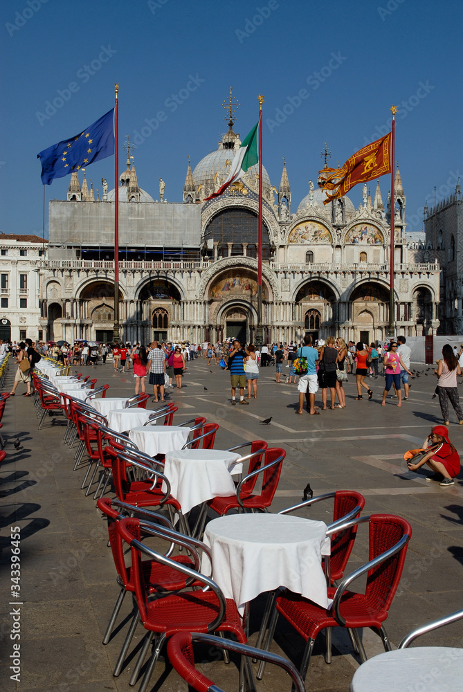 Place San Marco à Venise, Italie