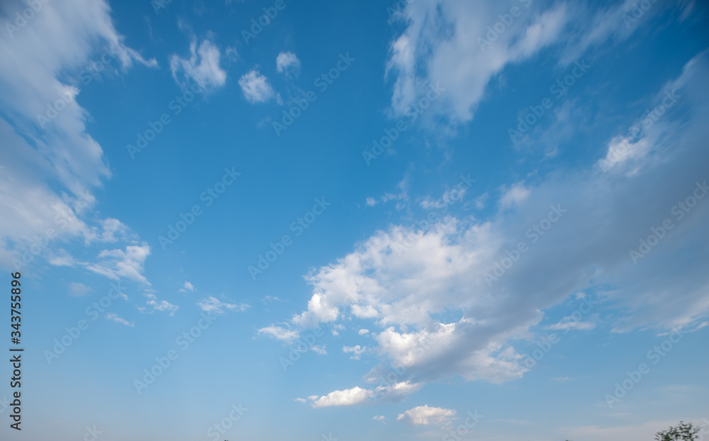 blue sky and clouds