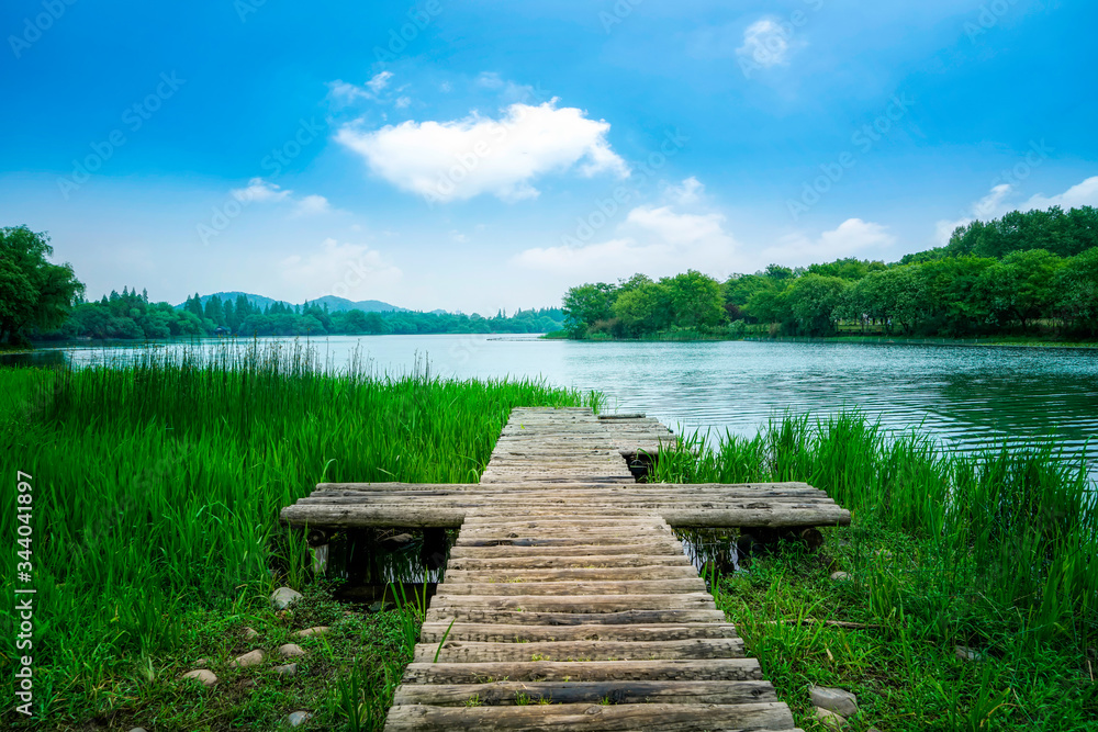 Landscape of Maojiabu, West Lake, Hangzhou..