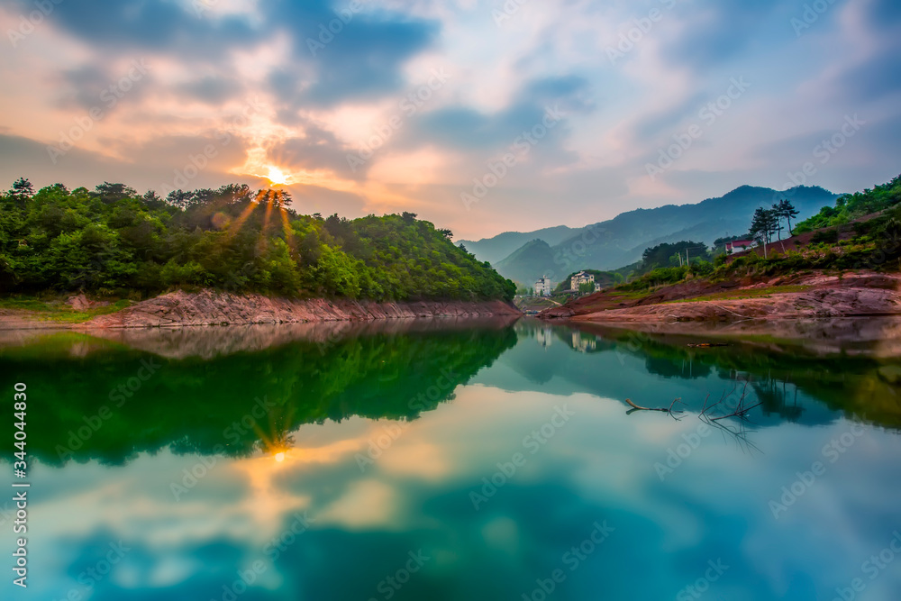 Natural Landscape and Lake Scenery of Qiandao Lake in Hangzhou