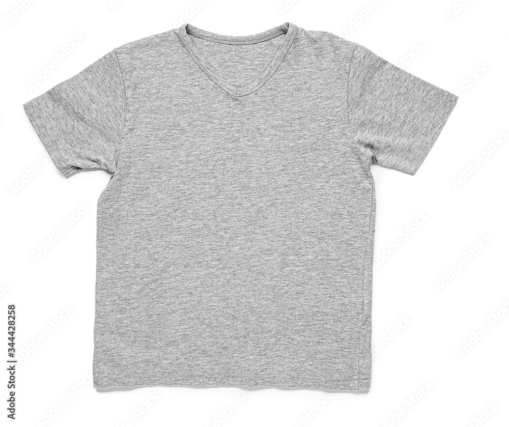 Modern t-shirt on white background