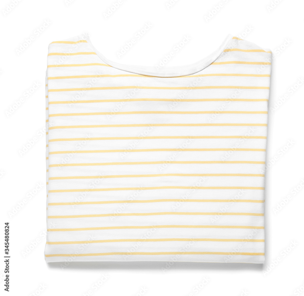 Modern t-shirt on white background