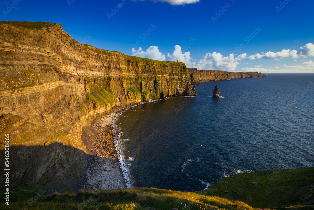 Amazing Cliffs of Moher in Ireland, County Clare.