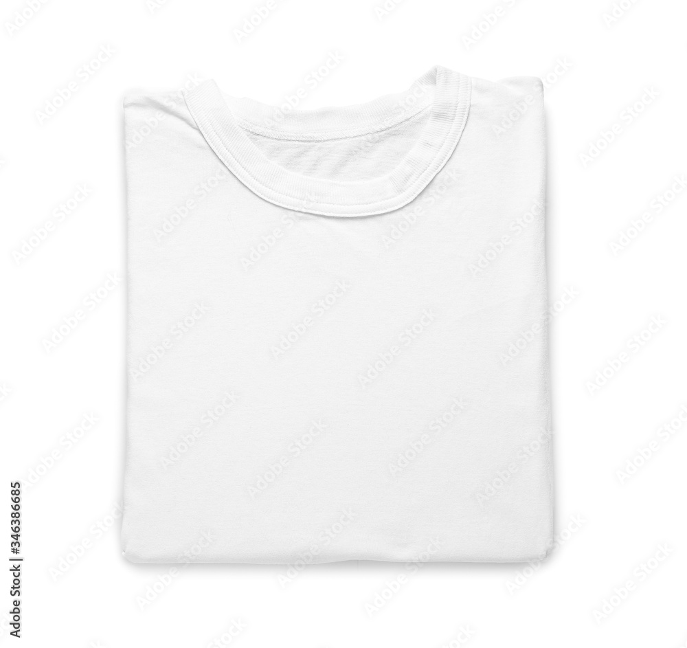 Modern t-shirt on white background