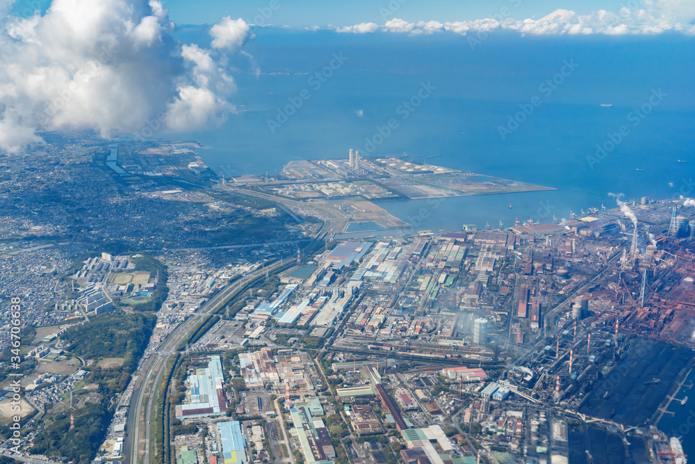 航空写真　君津市