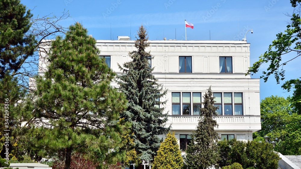 Exterior view of Parliament building 