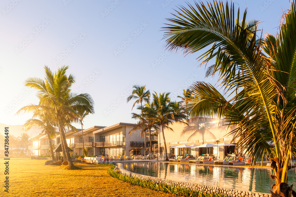 Tropical Resort by Morning Light