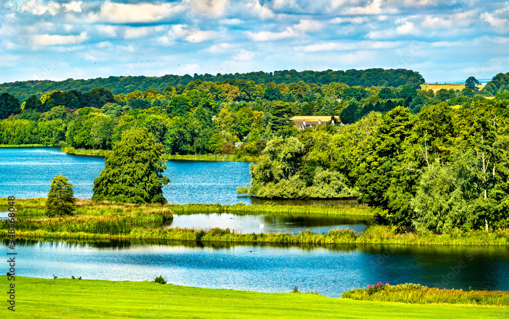 Lake at Castle Howard near York, England