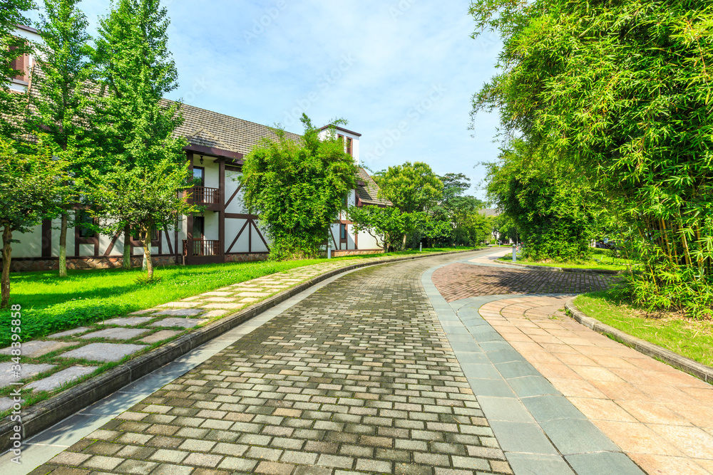 Rural residential natural landscape in Shanghai,China.