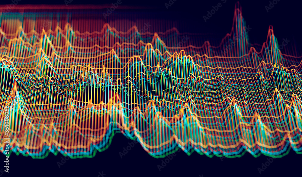 Fondo de tecnología y ciencia. Ingeniería informática y concepto de cadena de bloques. Grandes datos