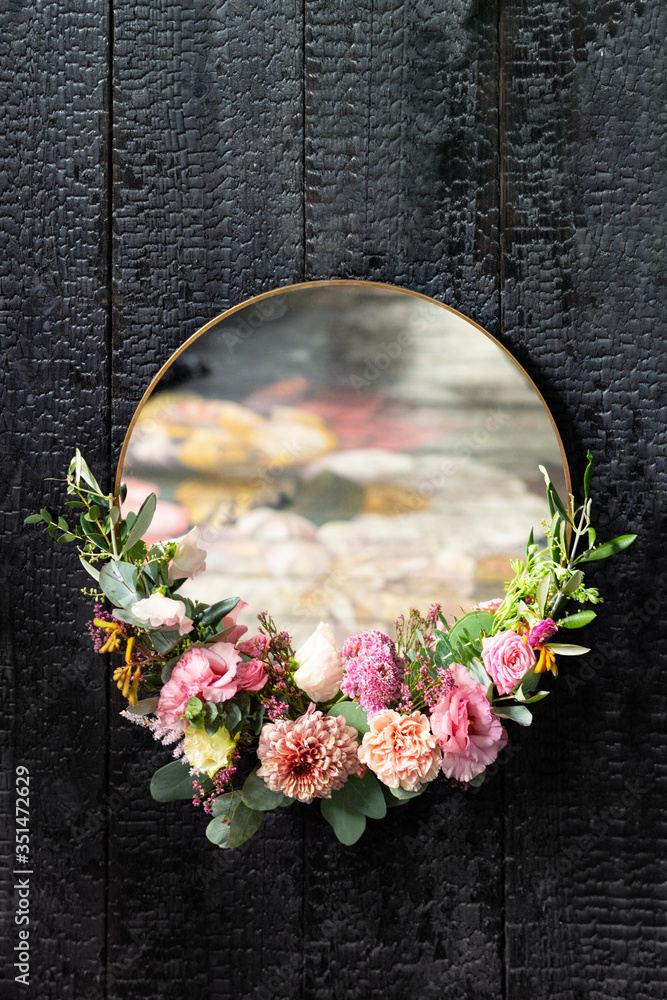 Frame with flowers