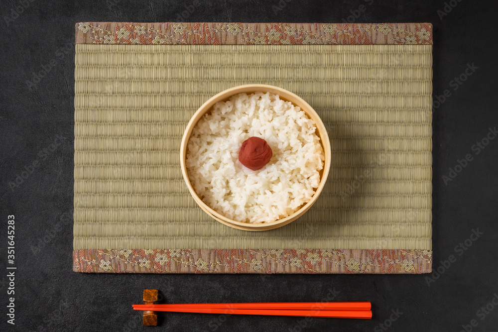 うめぼし　Japanese pickles of sour plums (Umeboshi)