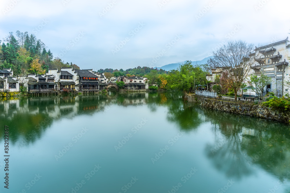 黄山古村落的自然景观……