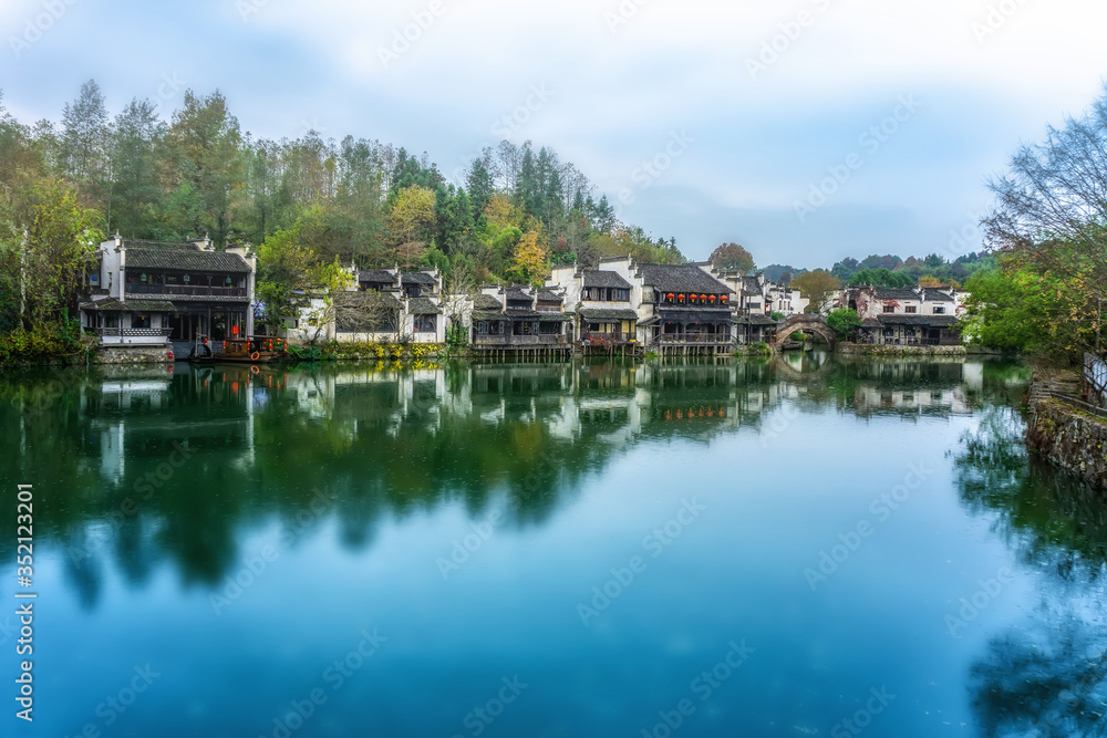 黄山古村落的自然景观……