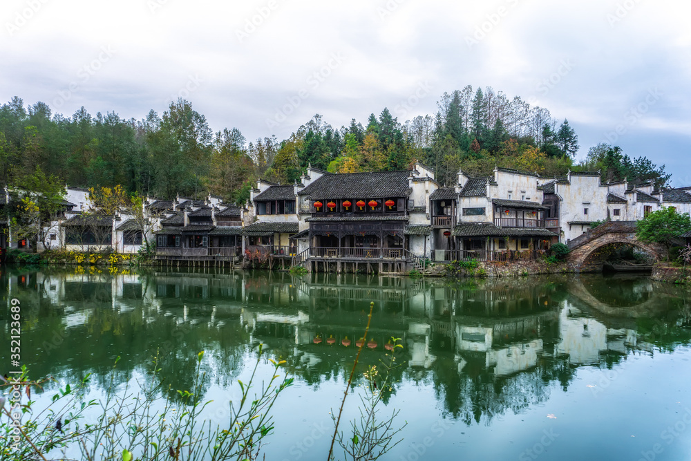 黄山古村落的自然景观……