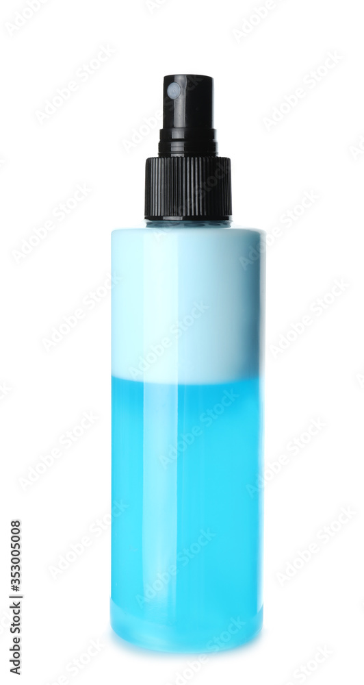 Hair spray on white background