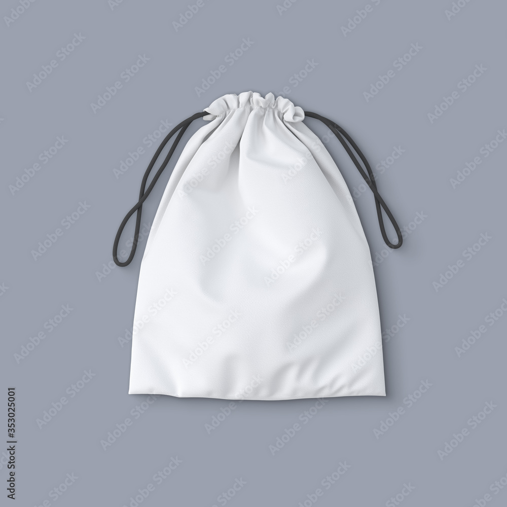 Drawstring bag mockup