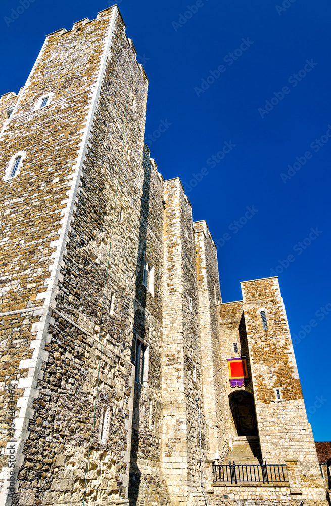 Henry II Great Tower of Dover Castle in Kent - England, UK