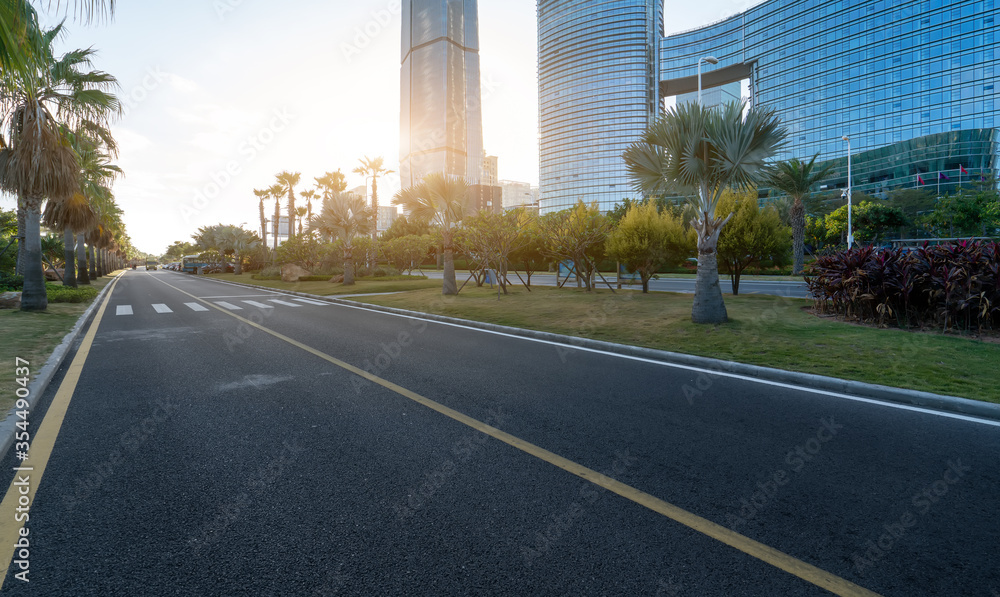 城市道路与城市建筑景观