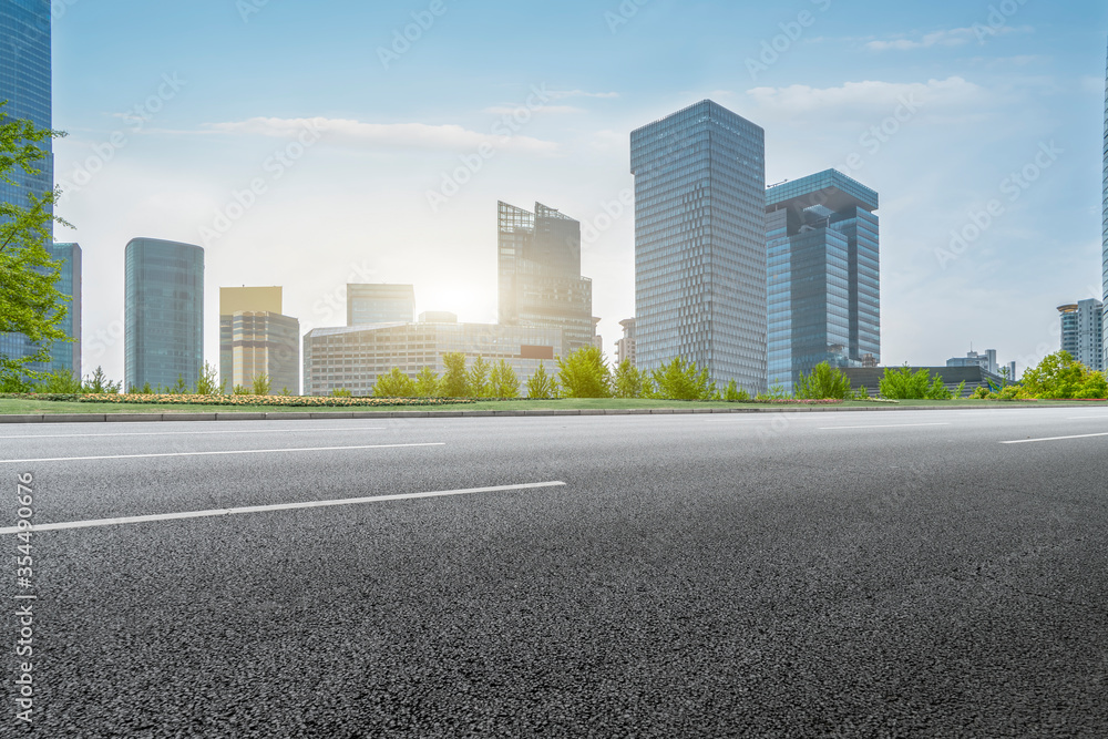 城市道路与城市建筑景观