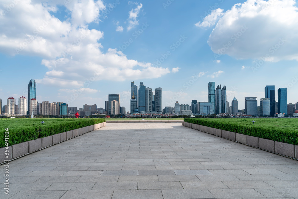 城市道路与城市建筑景观