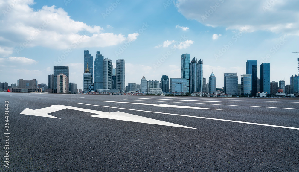 城市道路与城市建筑景观