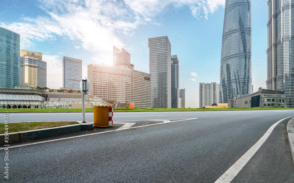 城市道路与城市建筑景观