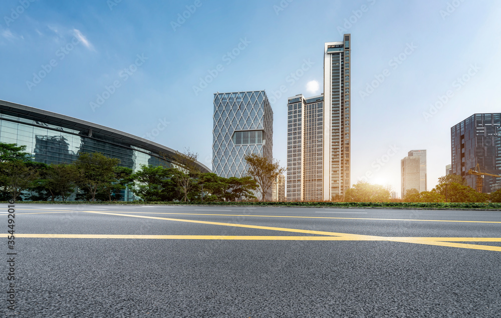 城市道路与城市建筑景观