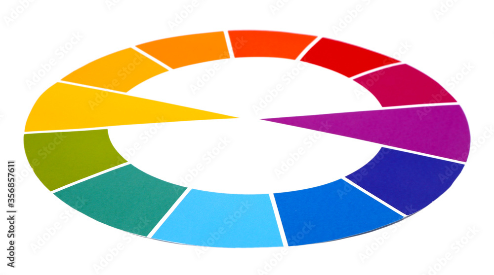 Color palette on white background