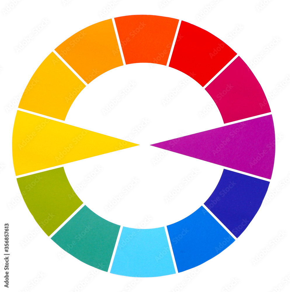 Color palette on white background