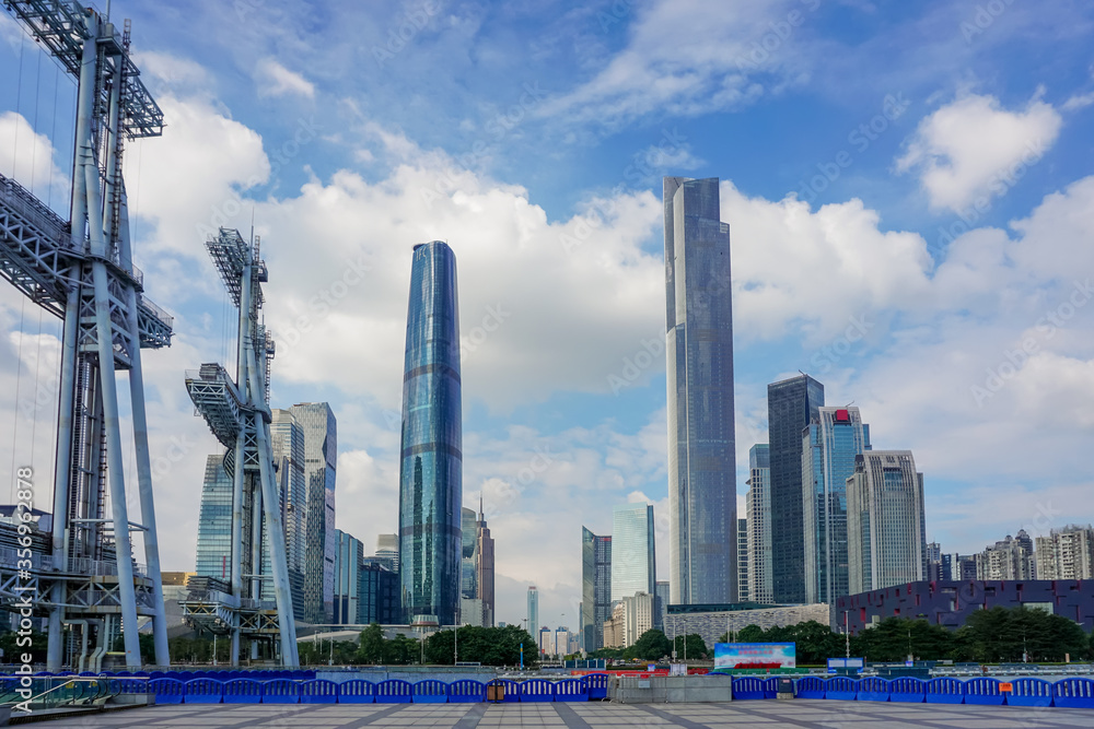 Guangzhou Pearl River landmark building landscape