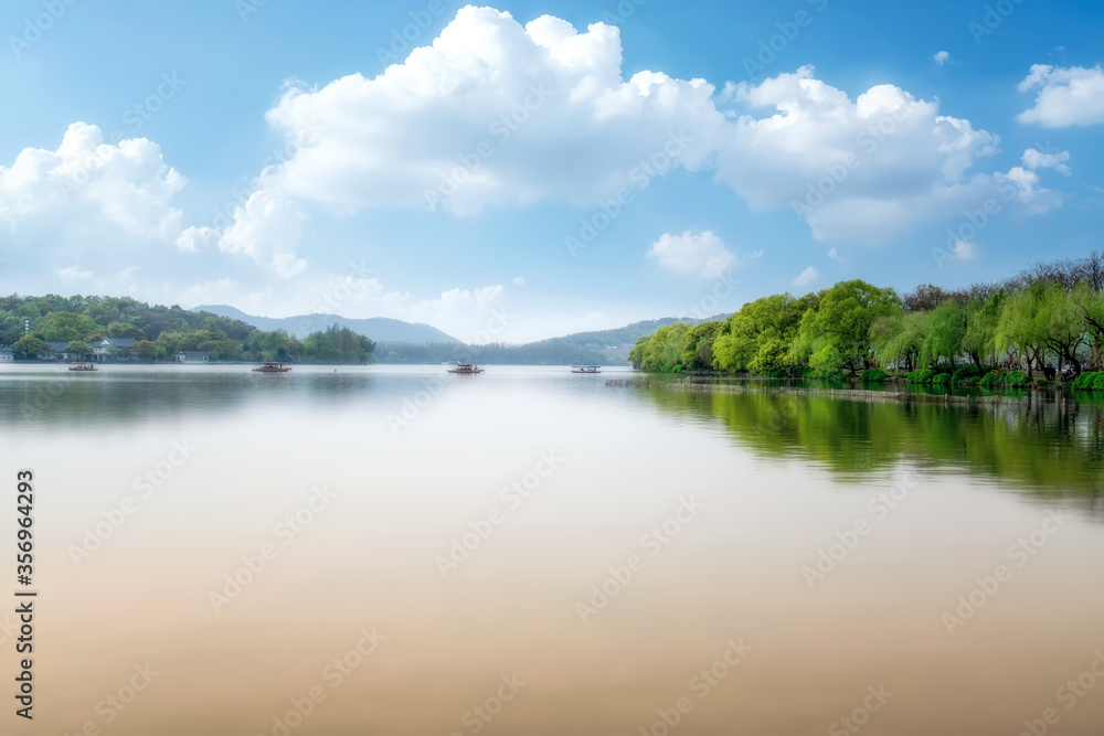 杭州西湖花园自然景观