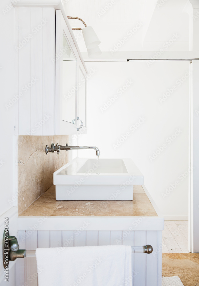 Sink in luxury bathroom