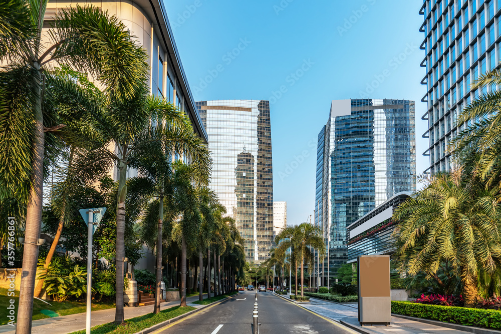 中国深圳市的道路