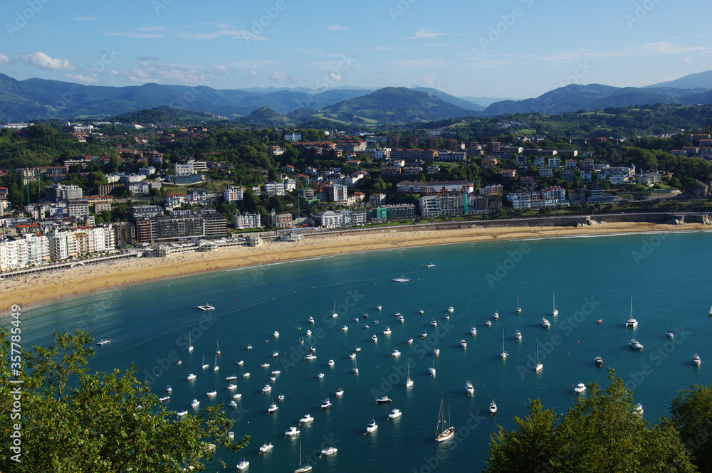 Panorama of San Sebastian bay