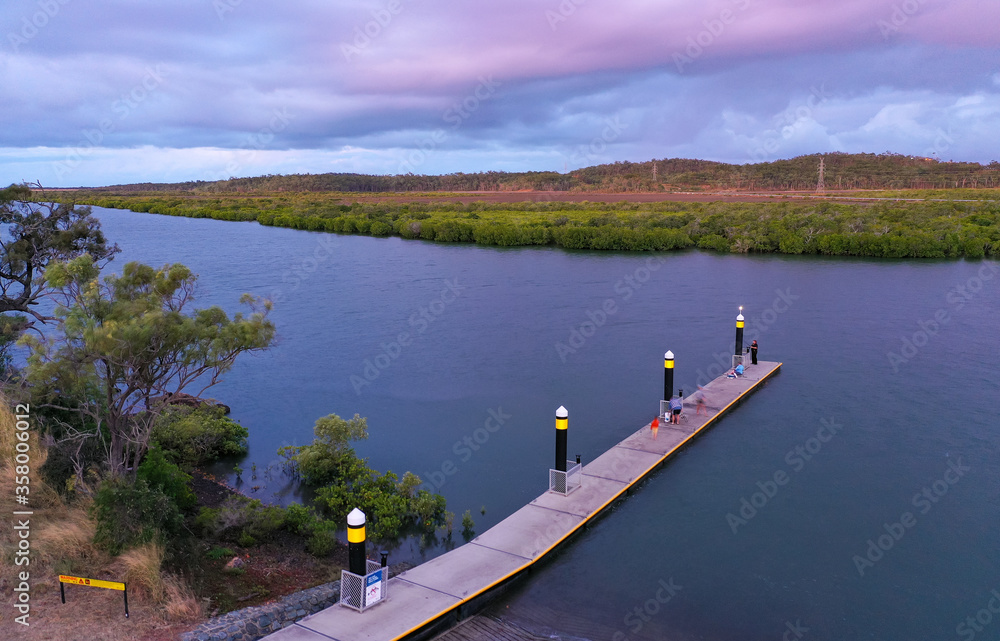 South Tree Inlet and boat ramp, Gladstone Region, Queensland