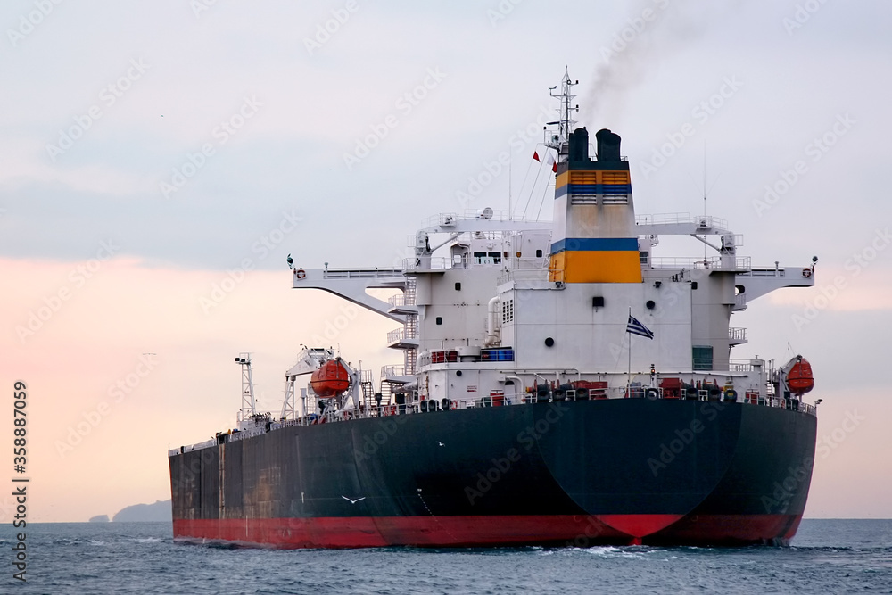 Tanker ship moving on Marmara sea