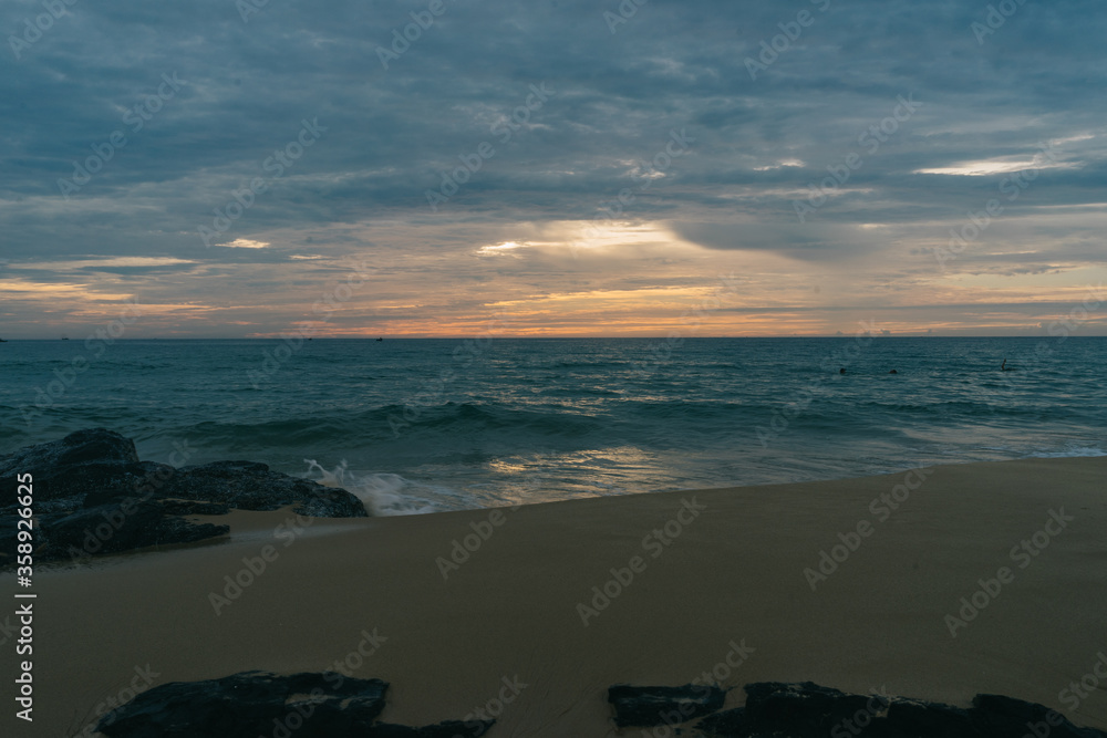 海上日出，Phu Yen省Tuy Hoa市Bai Xep海滩