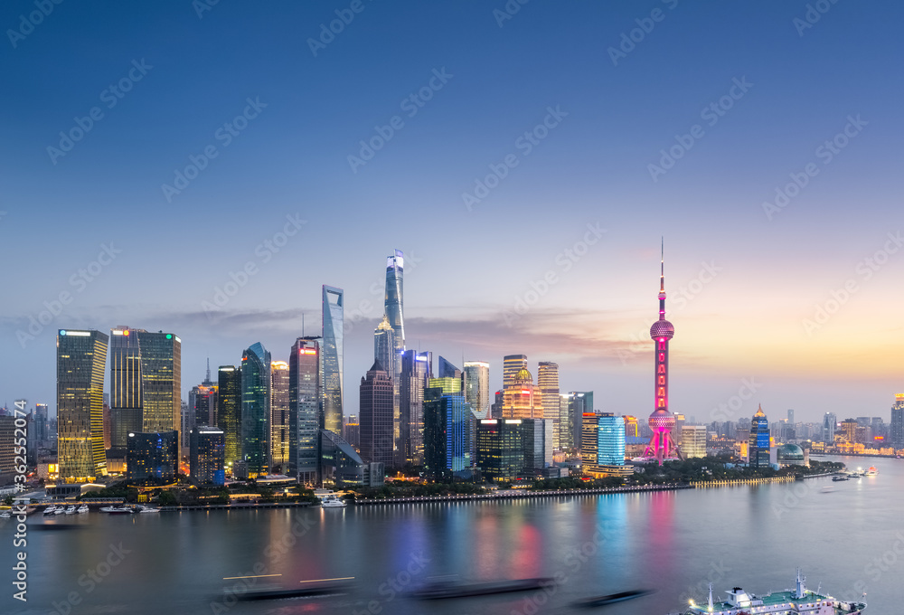 美丽的上海夜景